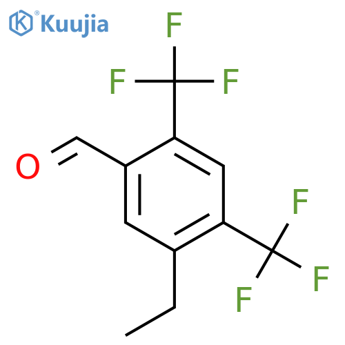 2,4-Bis(trifluoromethyl)-5-ethylbenzaldehyde structure
