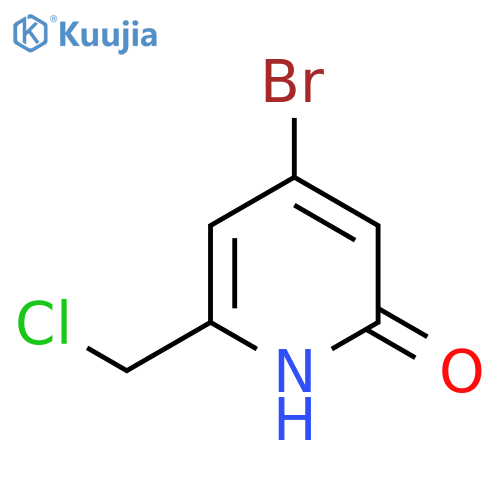 4-Bromo-2-chloromethyl-6-hydroxypyridine structure