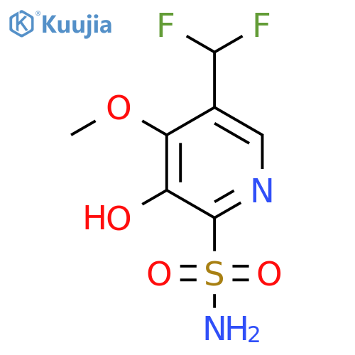 5-(Difluoromethyl)-3-hydroxy-4-methoxypyridine-2-sulfonamide structure
