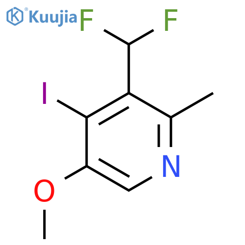 3-(Difluoromethyl)-4-iodo-5-methoxy-2-methylpyridine structure