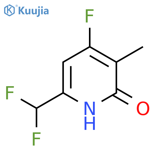 6-(Difluoromethyl)-4-fluoro-2-hydroxy-3-methylpyridine structure