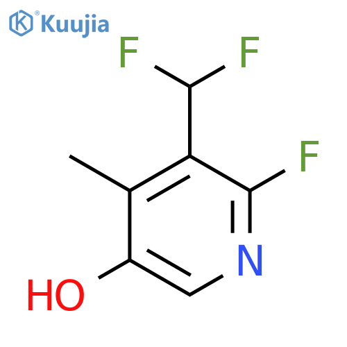 3-(Difluoromethyl)-2-fluoro-5-hydroxy-4-methylpyridine structure
