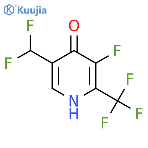 5-(Difluoromethyl)-3-fluoro-4-hydroxy-2-(trifluoromethyl)pyridine structure