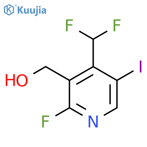 4-(Difluoromethyl)-2-fluoro-5-iodopyridine-3-methanol structure