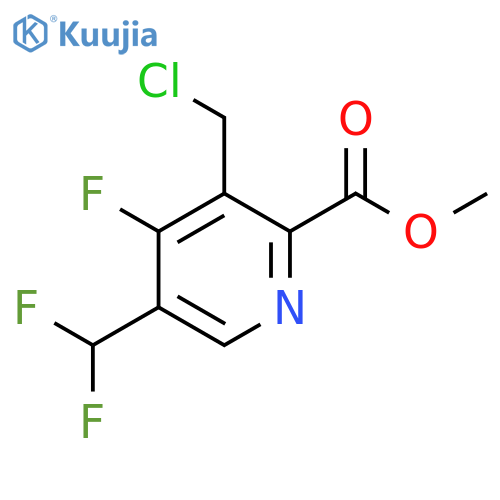 Methyl 3-(chloromethyl)-5-(difluoromethyl)-4-fluoropyridine-2-carboxylate structure