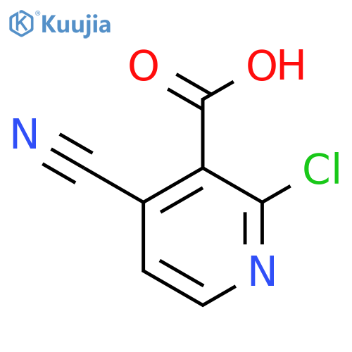 2-Chloro-4-cyanonicotinic acid structure