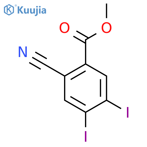 Methyl 2-cyano-4,5-diiodobenzoate structure