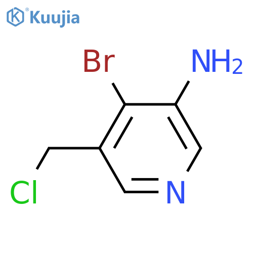 3-Amino-4-bromo-5-(chloromethyl)pyridine structure