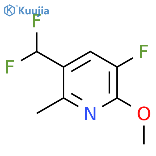 3-(Difluoromethyl)-5-fluoro-6-methoxy-2-methylpyridine structure