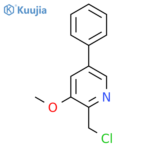 2-Chloromethyl-3-methoxy-5-phenylpyridine structure