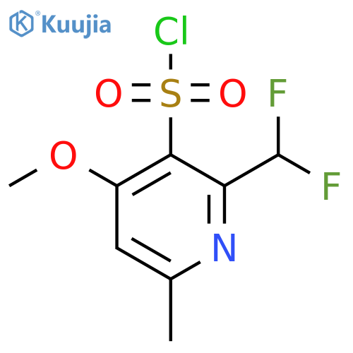 2-(Difluoromethyl)-4-methoxy-6-methylpyridine-3-sulfonyl chloride structure