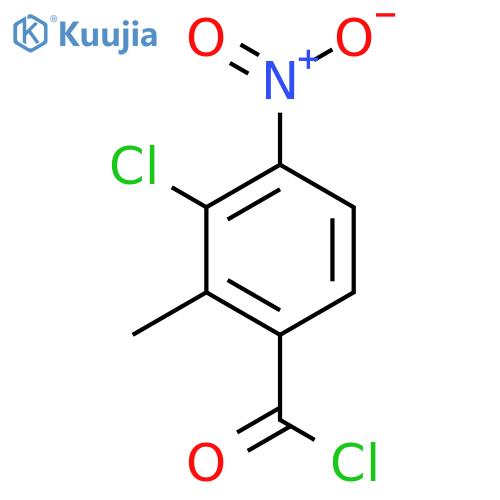 3-Chloro-2-methyl-4-nitrobenzoyl chloride structure