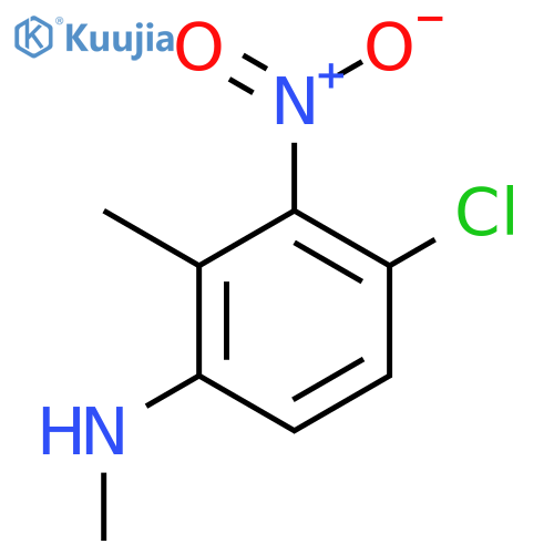 4-Chloro-N,2-dimethyl-3-nitroaniline structure
