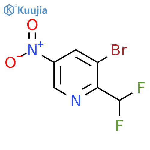 3-Bromo-2-difluoromethyl-5-nitropyridine structure