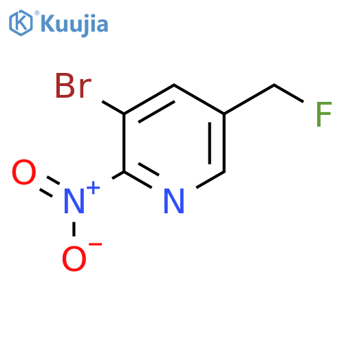 3-Bromo-5-fluoromethyl-2-nitropyridine structure