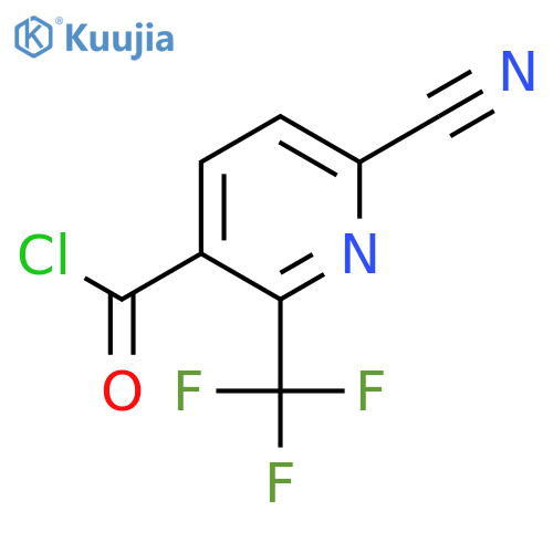 6-Cyano-2-(trifluoromethyl)nicotinoyl chloride structure