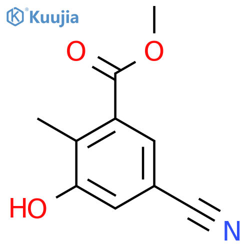 Methyl 5-cyano-3-hydroxy-2-methylbenzoate structure