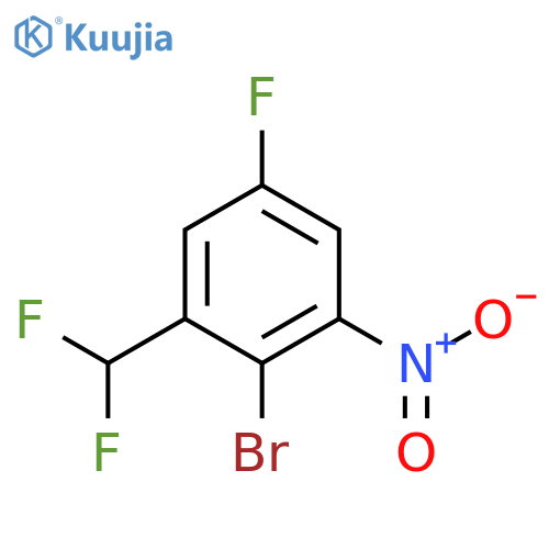 2-Bromo-5-fluoro-3-nitrobenzodifluoride structure