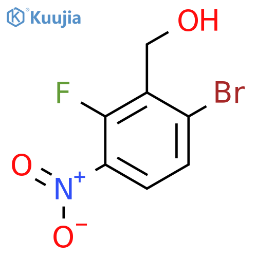 6-Bromo-2-fluoro-3-nitrobenzyl alcohol structure