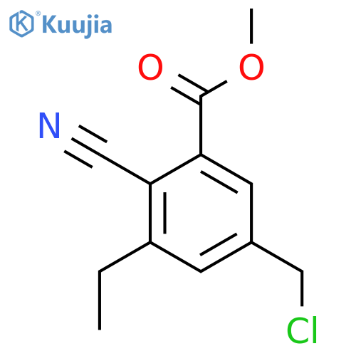 Methyl 5-chloromethyl-2-cyano-3-ethylbenzoate structure