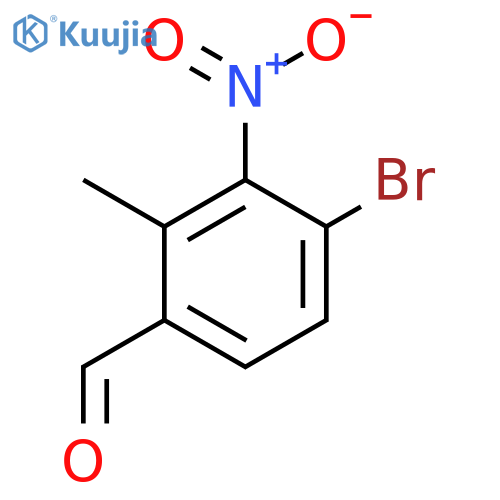 4-Bromo-2-methyl-3-nitrobenzaldehyde structure