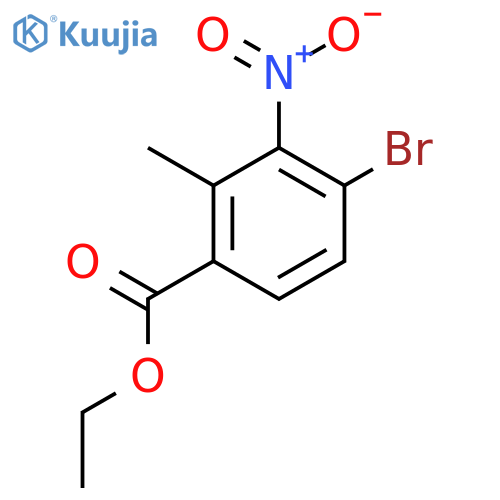 Ethyl 4-bromo-2-methyl-3-nitrobenzoate structure