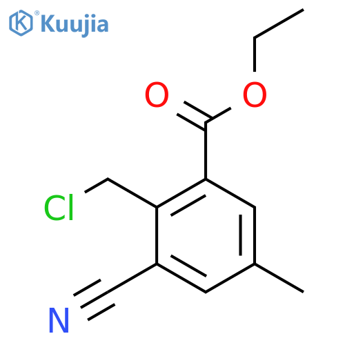 Ethyl 2-chloromethyl-3-cyano-5-methylbenzoate structure