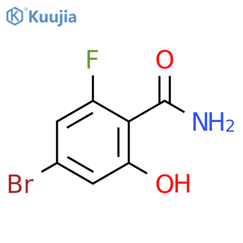 4-Bromo-2-fluoro-6-hydroxybenzamide structure