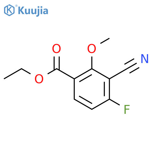 Ethyl 3-cyano-4-fluoro-2-methoxybenzoate structure