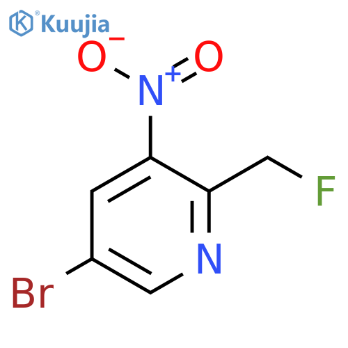 5-Bromo-2-fluoromethyl-3-nitropyridine structure
