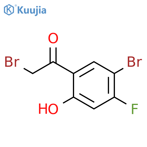 Ethanone, 2-bromo-1-(5-bromo-4-fluoro-2-hydroxyphenyl)- structure