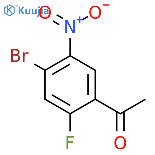 4'-Bromo-2'-fluoro-5'-nitroacetophenone structure