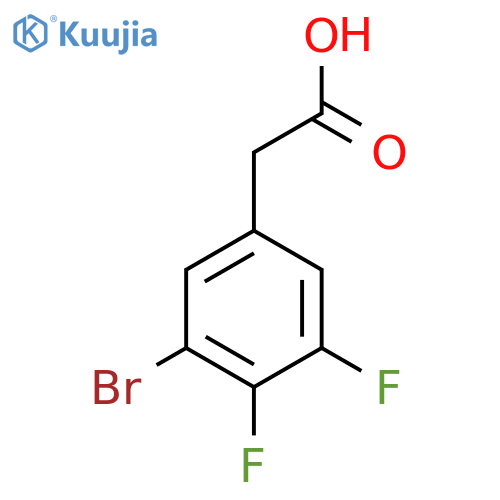 3-Bromo-4,5-difluorophenylacetic acid structure