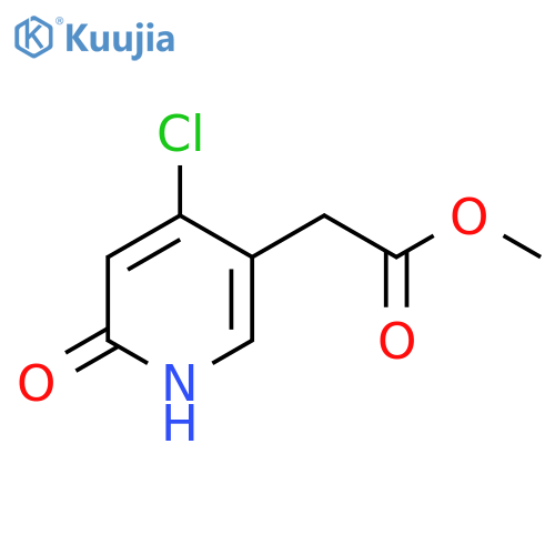 Methyl 4-chloro-2-hydroxypyridine-5-acetate structure