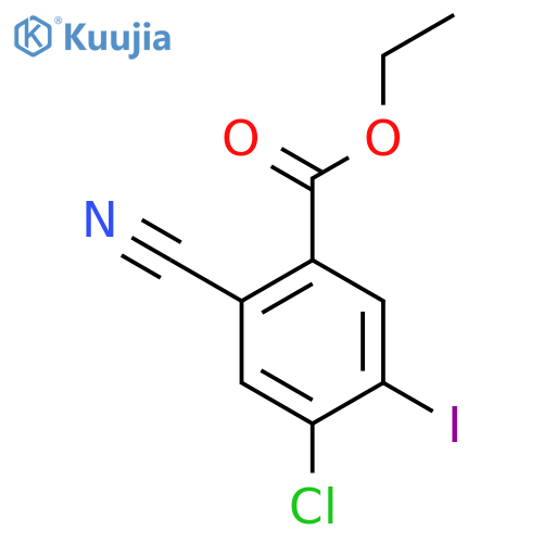 Ethyl 4-chloro-2-cyano-5-iodobenzoate structure