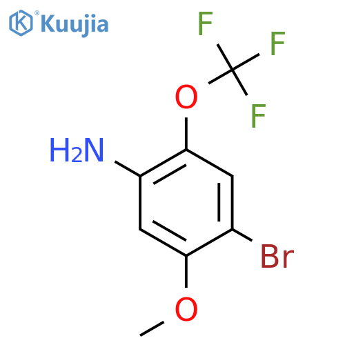 4-Bromo-5-methoxy-2-(trifluoromethoxy)aniline structure
