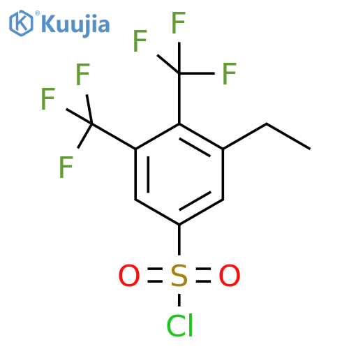 3,4-Bis(trifluoromethyl)-5-ethylbenzenesulfonyl chloride structure