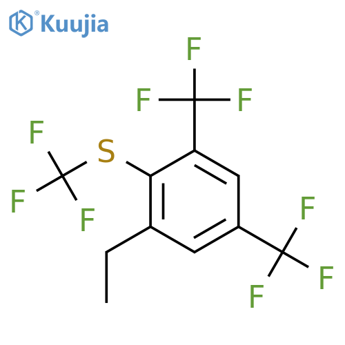 2,4-Bis(trifluoromethyl)-6-ethyl(trifluoromethylthio)benzene structure