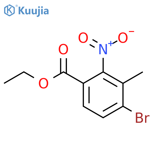 Ethyl 4-bromo-3-methyl-2-nitrobenzoate structure