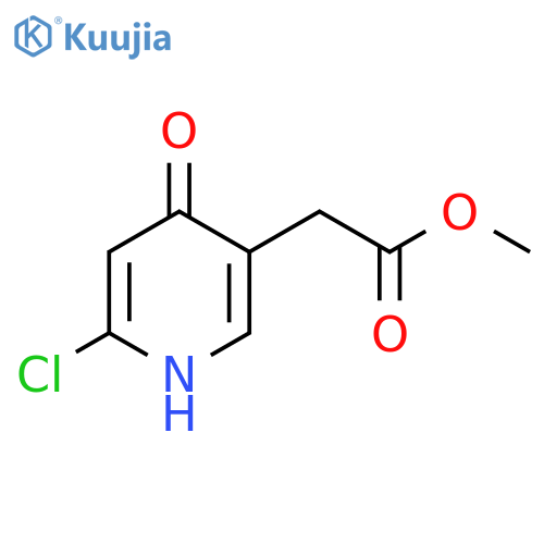 Methyl 2-chloro-4-hydroxypyridine-5-acetate structure