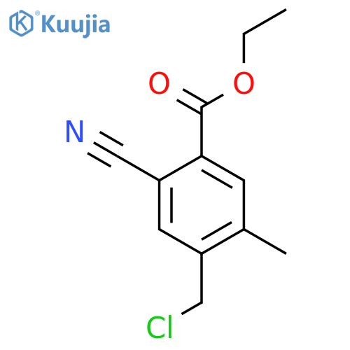 Ethyl 4-chloromethyl-2-cyano-5-methylbenzoate structure