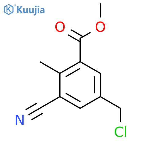 Methyl 5-chloromethyl-3-cyano-2-methylbenzoate structure
