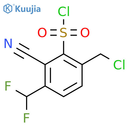 6-Chloromethyl-2-cyano-3-(difluoromethyl)benzenesulfonyl chloride structure