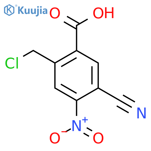 2-Chloromethyl-5-cyano-4-nitrobenzoic acid structure