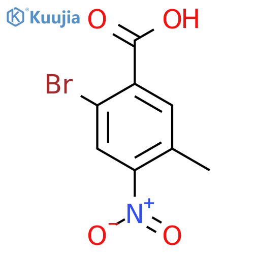 2-Bromo-5-methyl-4-nitrobenzoic acid structure