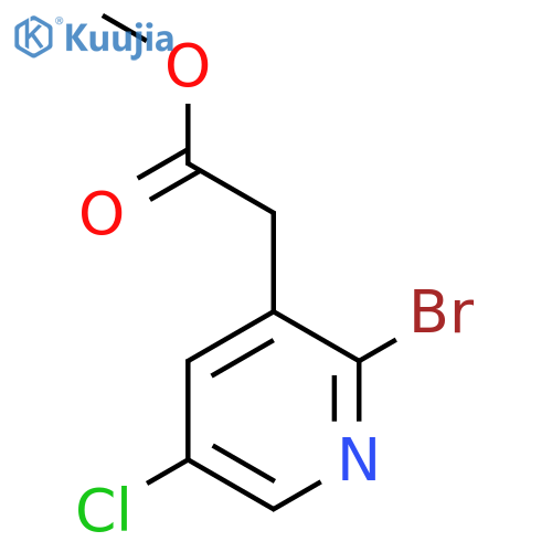 Methyl 2-bromo-5-chloropyridine-3-acetate structure