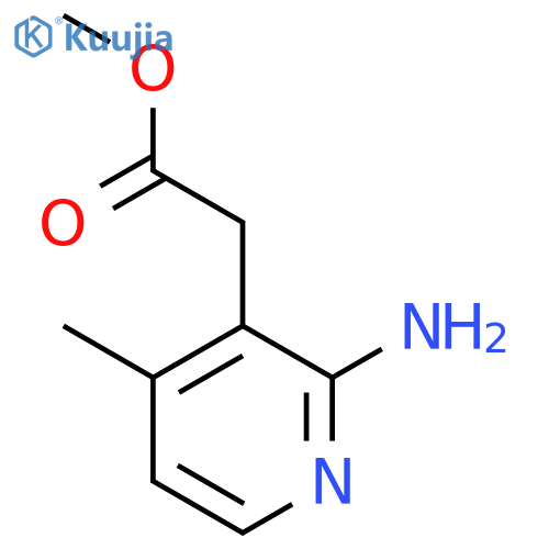 Methyl 2-amino-4-methylpyridine-3-acetate structure