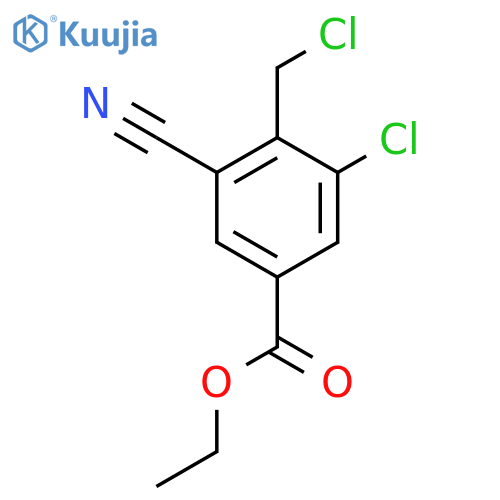 Ethyl 3-chloro-4-chloromethyl-5-cyanobenzoate structure