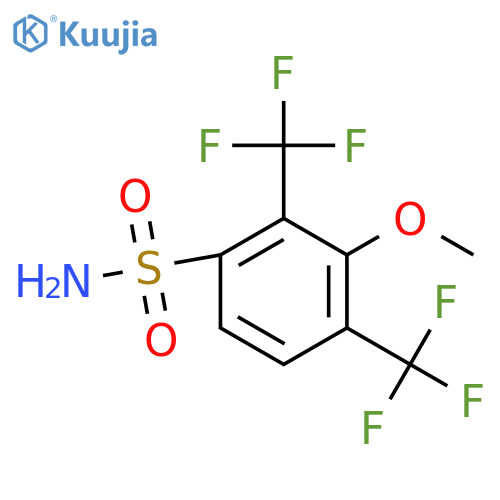 2,4-Bis(trifluoromethyl)-3-methoxybenzenesulfonamide structure