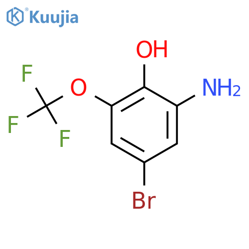 2-Amino-4-bromo-6-(trifluoromethoxy)phenol structure